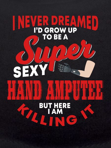 Funny hand amputee t-shirt