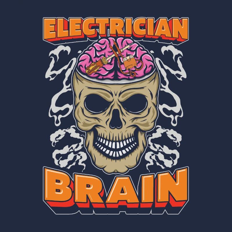 Electrician Electronics Technician Skull