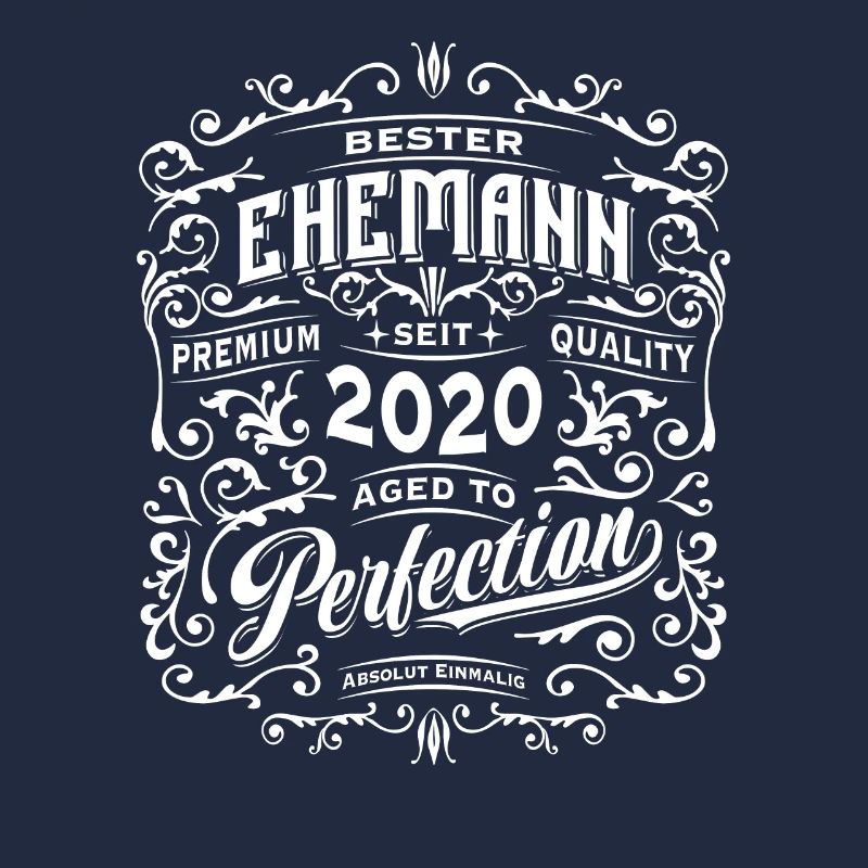 Bester Ehemann seit 2020, Retro, Hochzeitstag