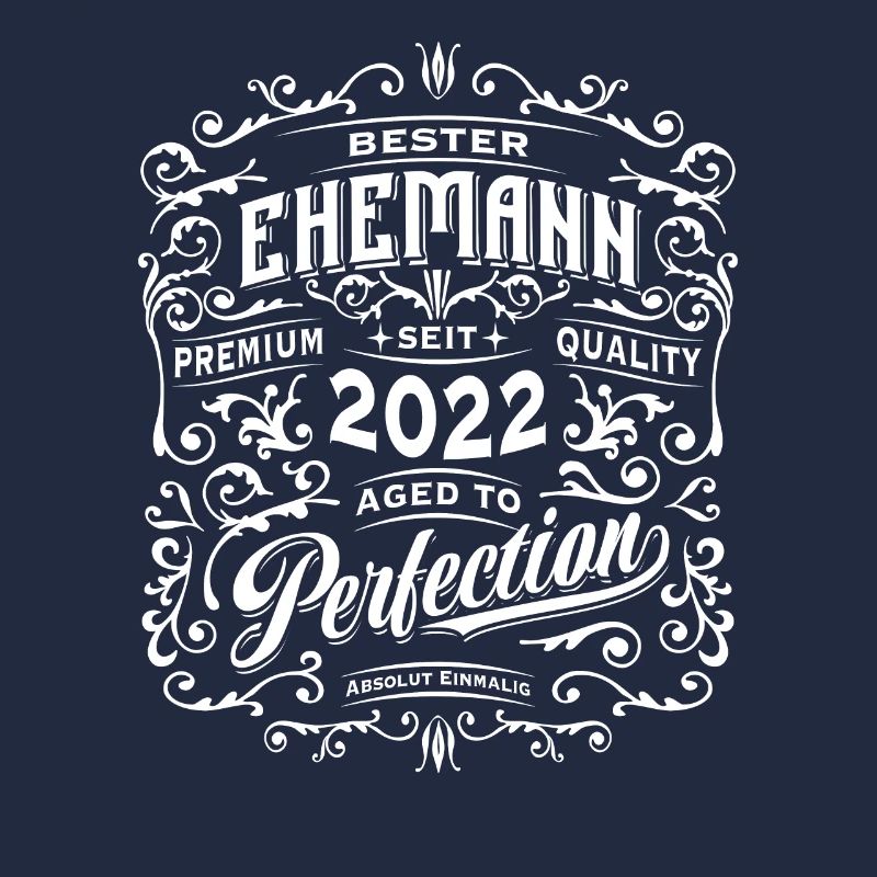 Bester Ehemann seit 2022, Retro, Hochzeitstag