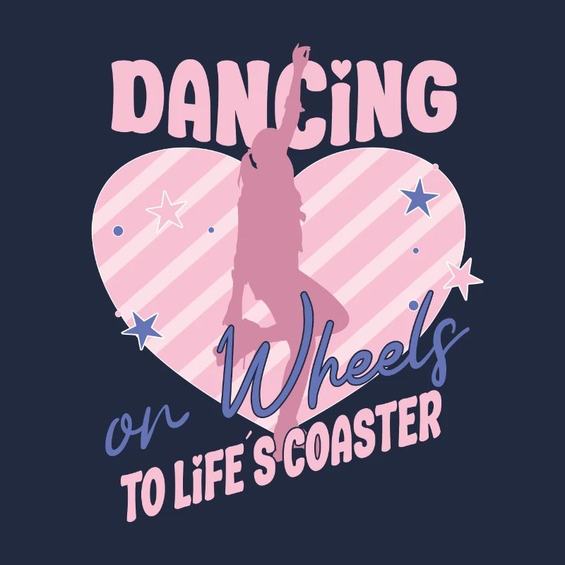 Rollerskater Party Dancing On Wheels Gift Idea