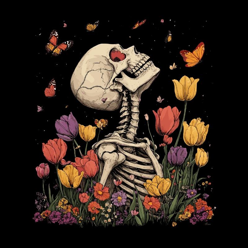 Skelett Blumen