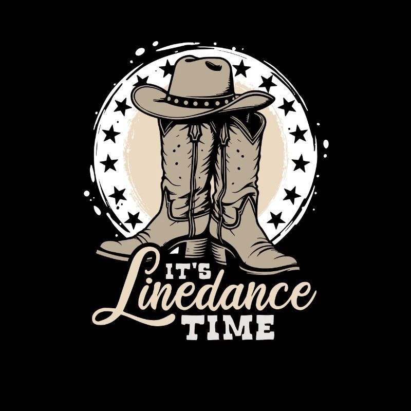 It's Linedance Time - Country Fan - Gift