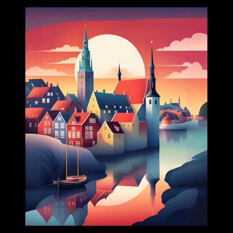 La ville du Danemark