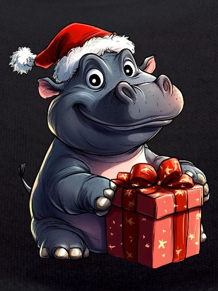 Nilpferde Weihnachten