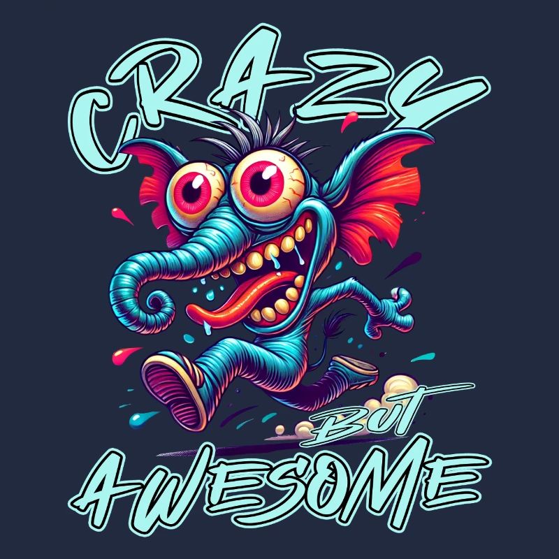 Crazy but Awesome Elefant Comic Stil