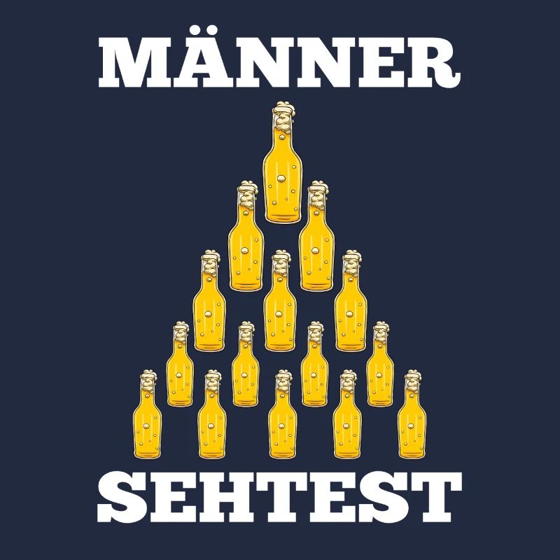 Bier Pyramide Männer Sehtest Bier Spruch