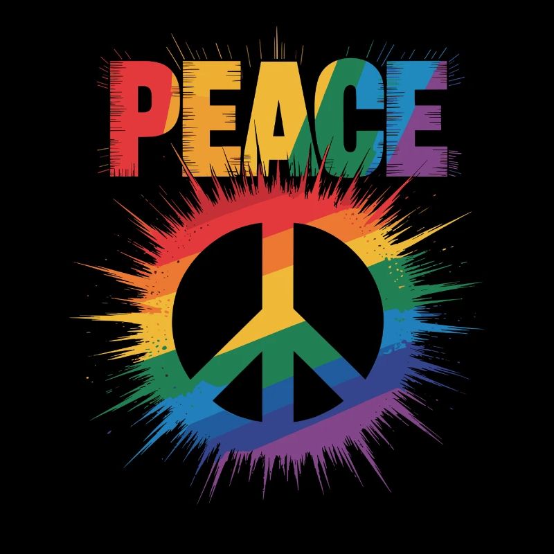 Peace Rainbow Queer LGBTQ+ Pride Day