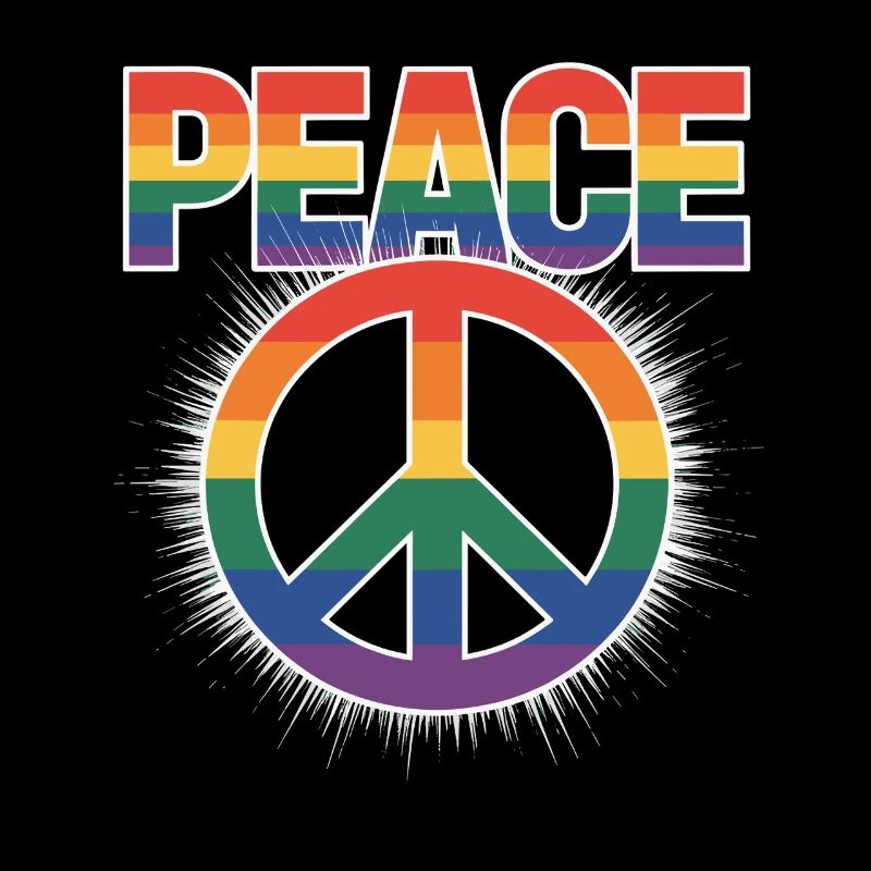 Peace Rainbow Queer LGBTQ+ Pride Day