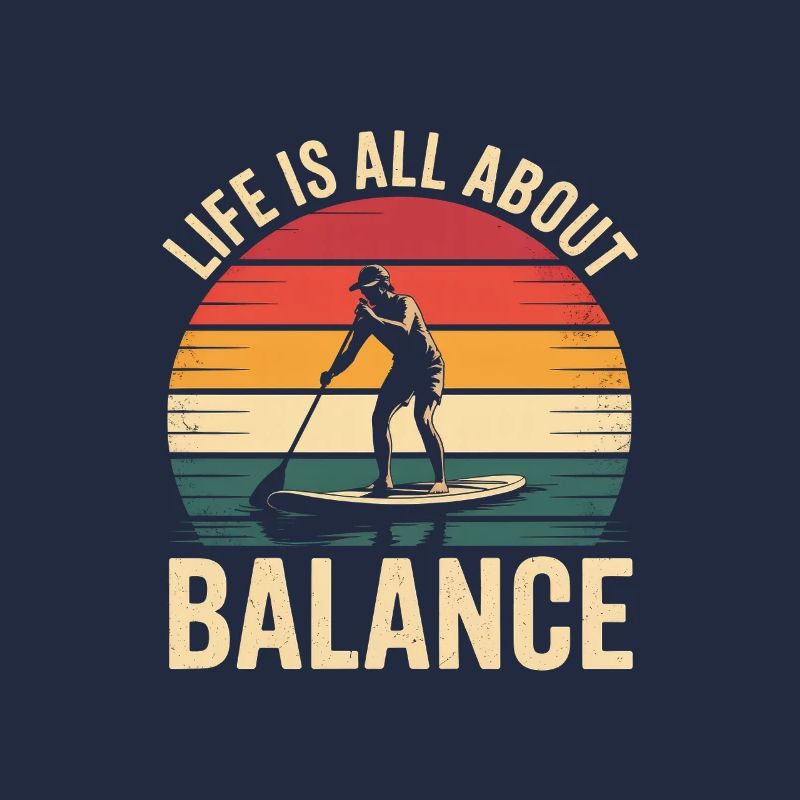 La vie est une question d’équilibre Retro Paddleboard