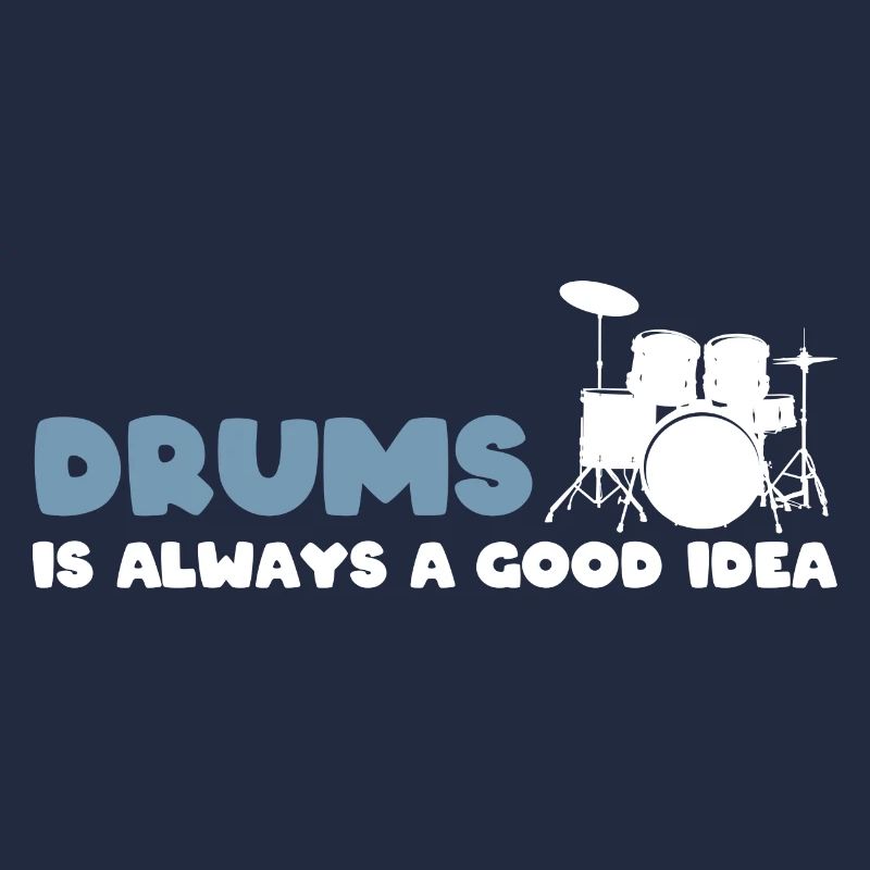 Lustiger Schlagzeuger Drummer