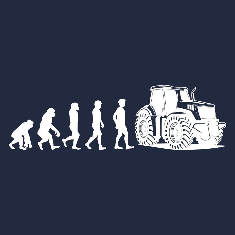 Landwirt Evolution weiß