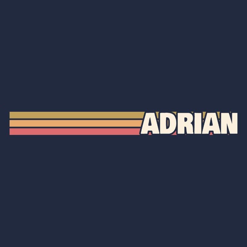 First name for Adrian Style Retro