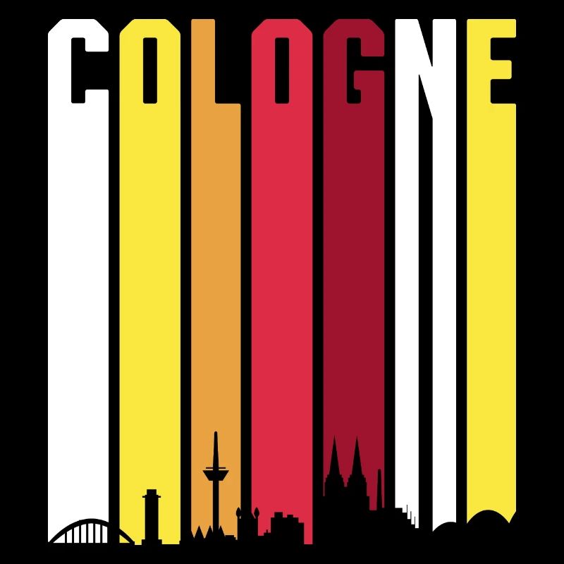 Retro Cologne Cologne Skyline cadeau