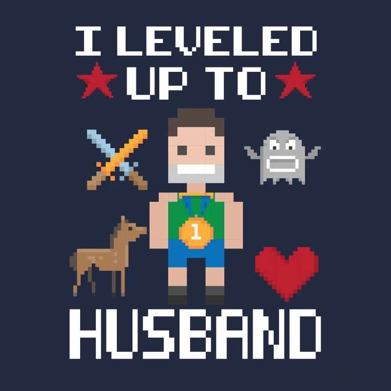Level up Husband Gamer Zocker Ehemann Hochzeit Ehe