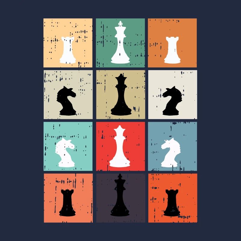 Chess chess board king queen knight gift