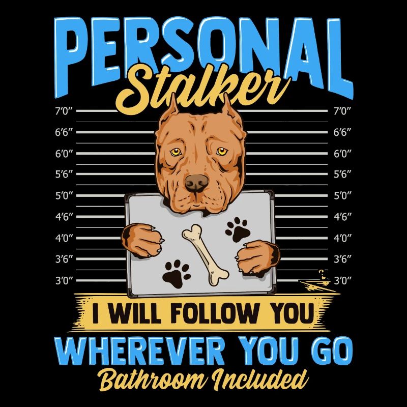 Personal Stalker Funny Pitbull Outfit