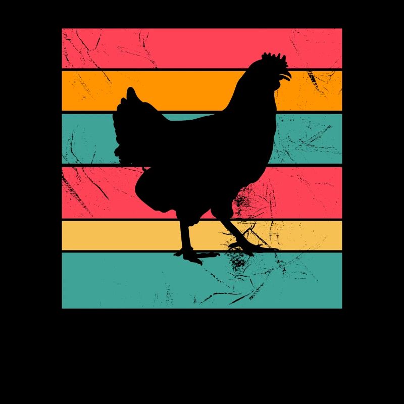 Chicken Farmer lover Retro vintage Gift idea