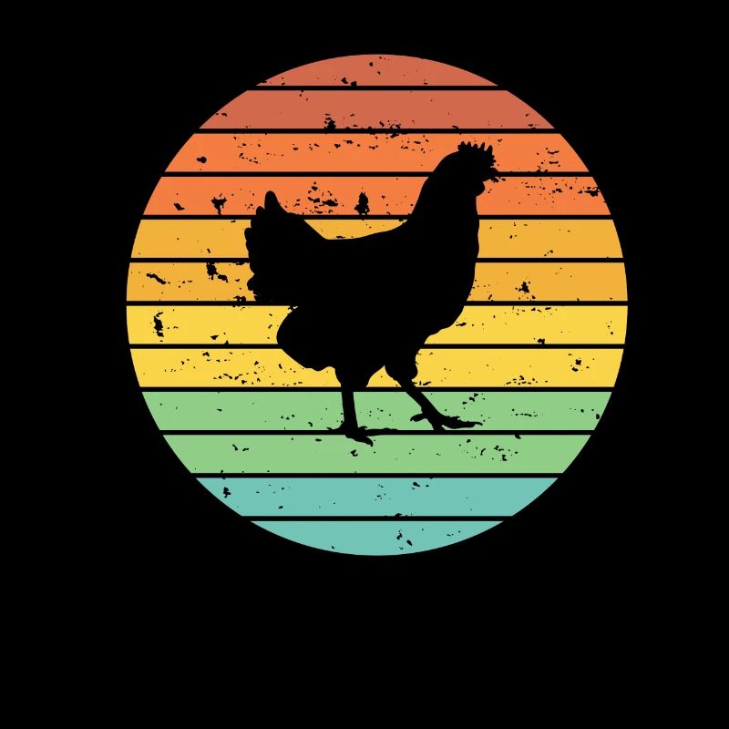 Chicken Farmer lover Retro vintage Gift idea