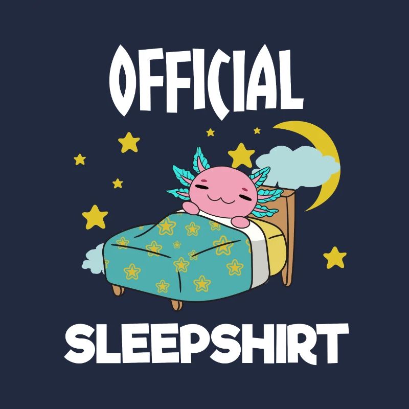 Nettes Schlafendes Axolotln geschenk
