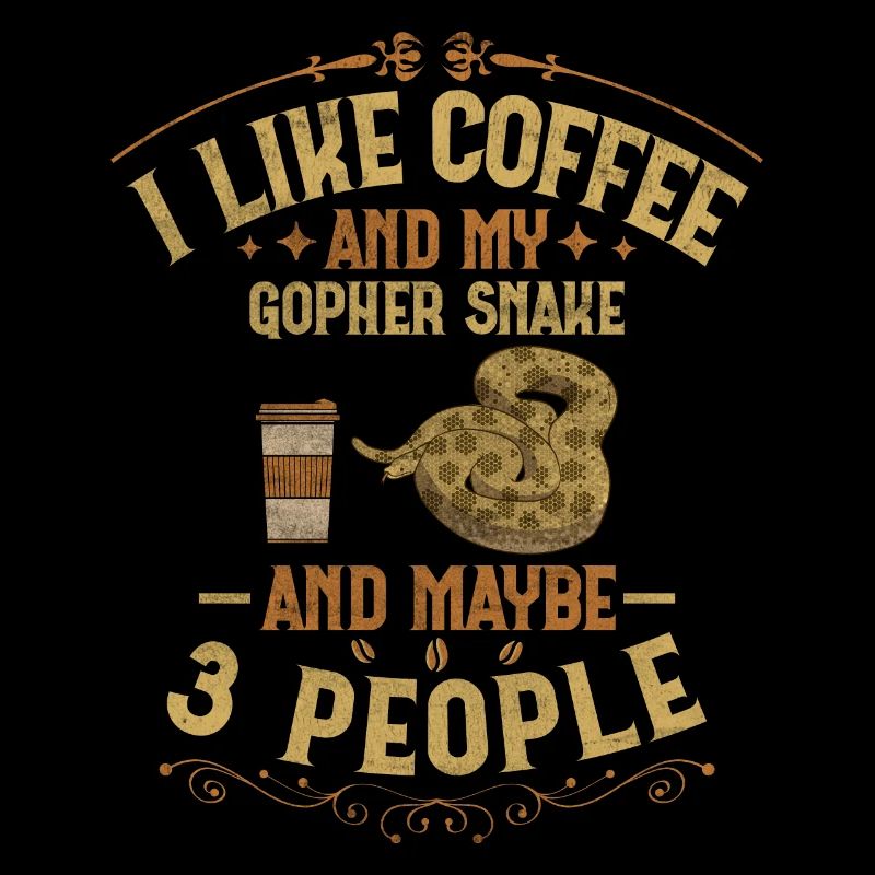 Coffee And My Gopher Snake And Maybe 3 People Boa