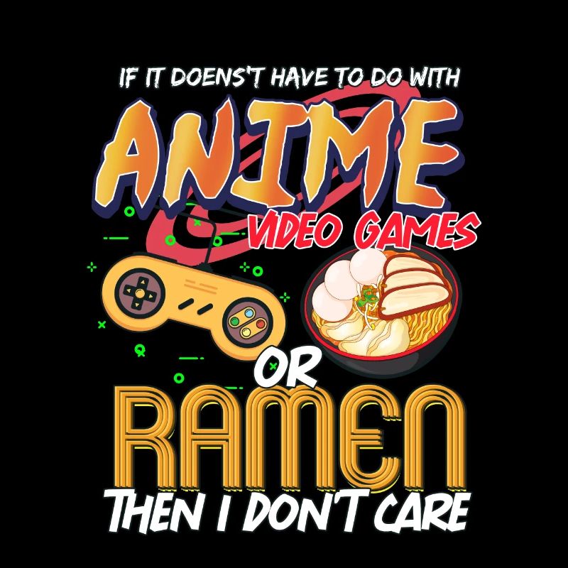Anime Video Games Ramen Gift