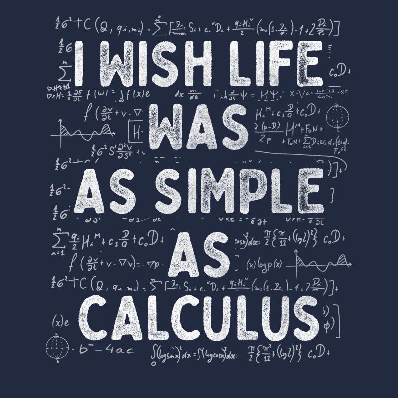 Wish Life Was As Simple As Calculus Mathematician