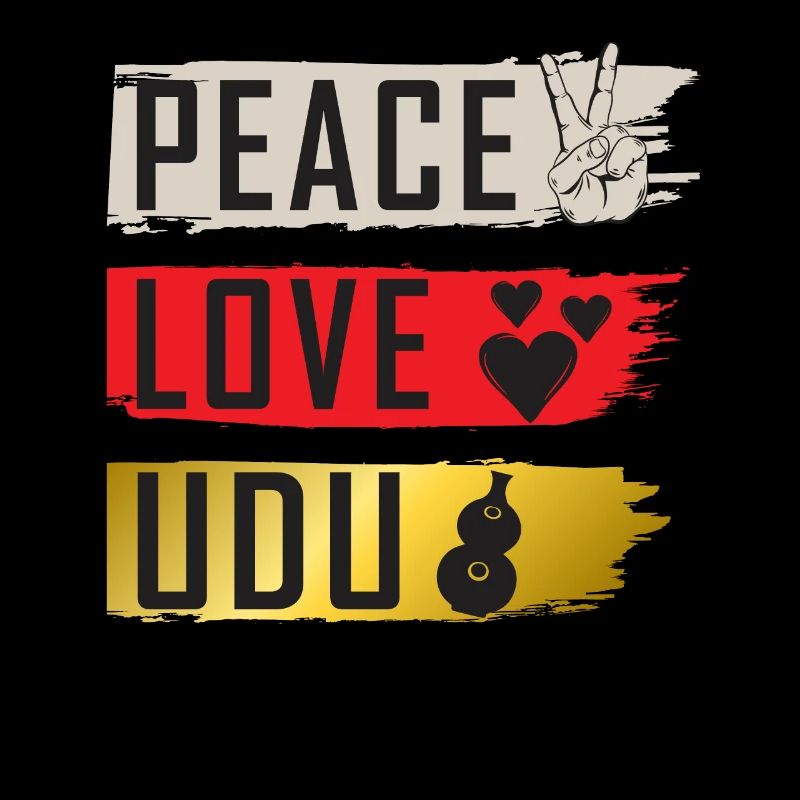 Peace Love Udu Instrument Udu Drum