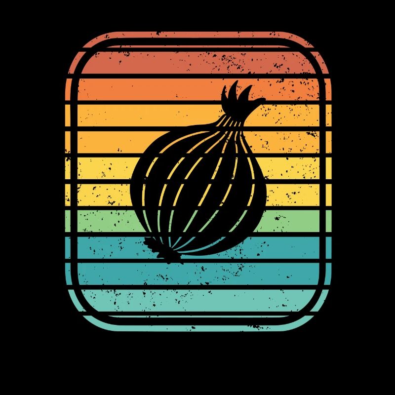 Onion Lover Retro Vegetables Vegan Gift idea