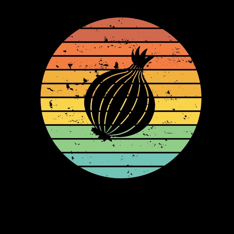 Onion Lover Retro Vegetables Vegan Gift idea