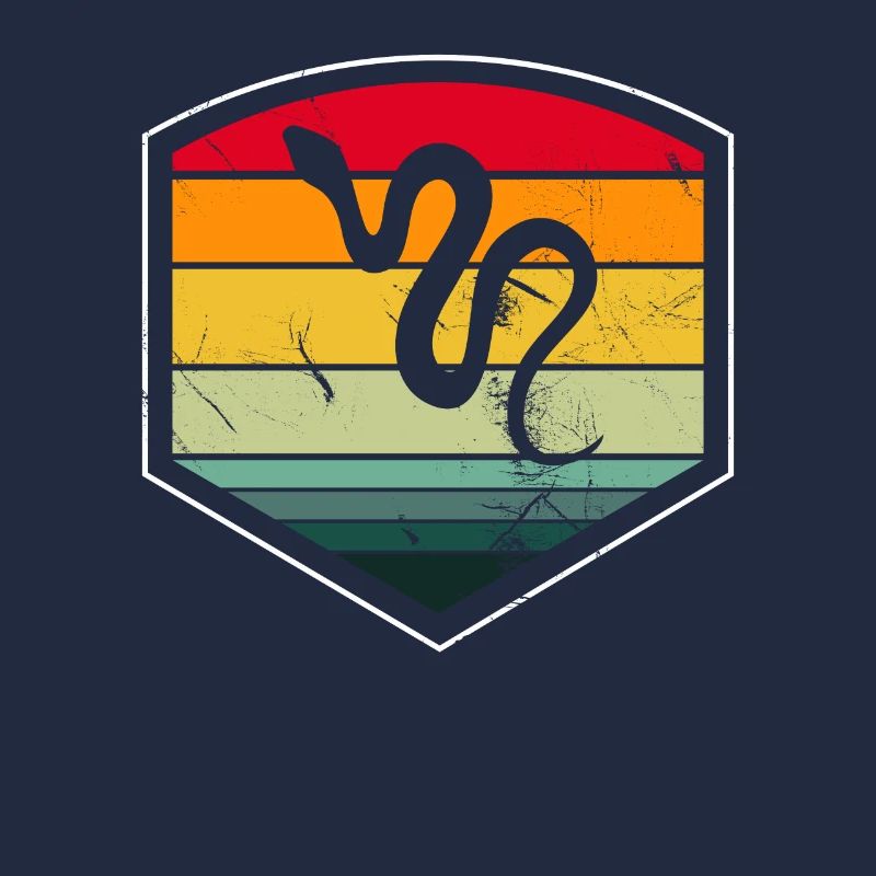 Snake Retro Reptile Python Idée cadeau