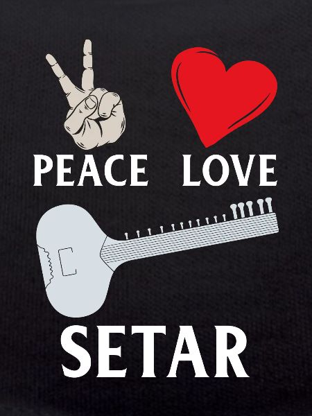Peace Love Setar Instrument
