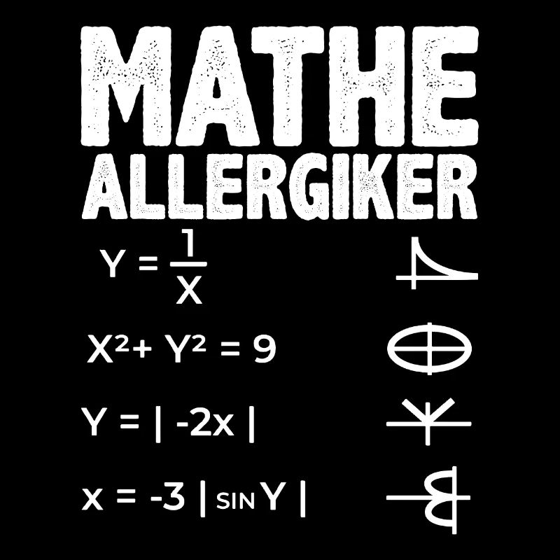 Personne allergique aux mathématiques Conception mathématique