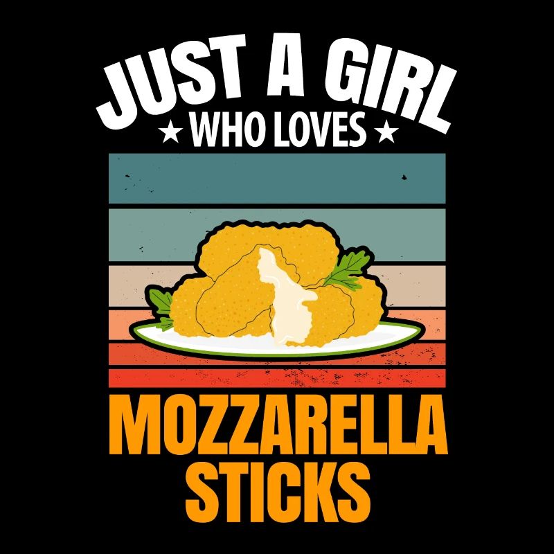 Nur ein Mädchen, das Mozzarella-Sticks liebt