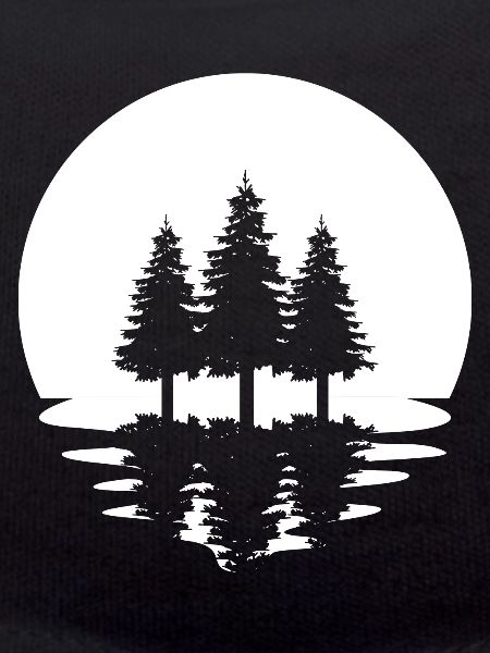 Circle and reflection - Trees -