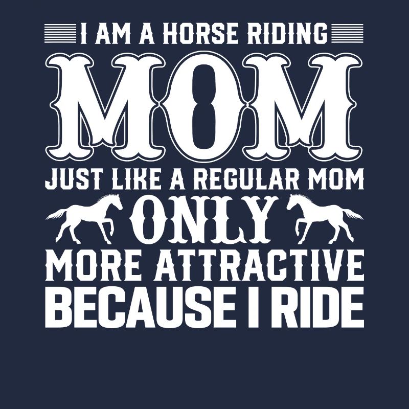 Ich bin eine reitende Mutter, wie eine normale Mut