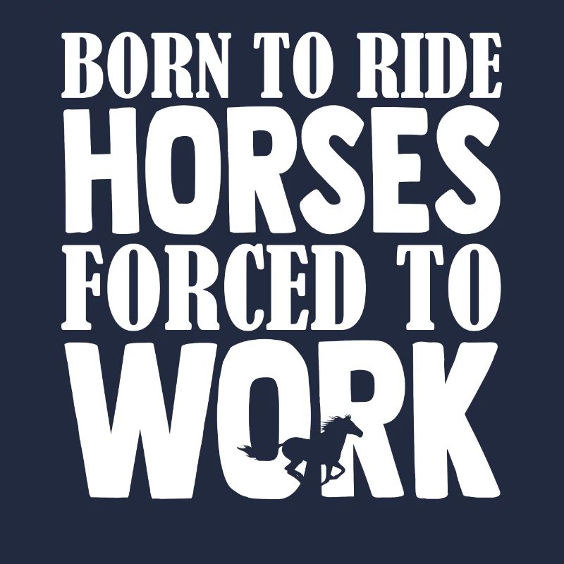 Né pour monter - chevaux forcés de travailler -
