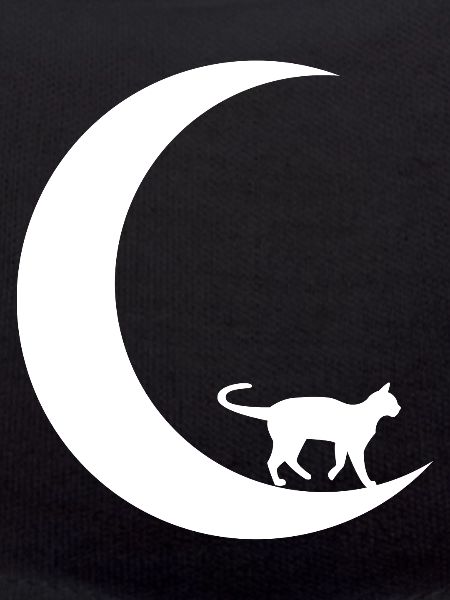 Crescent Moon - Cat -