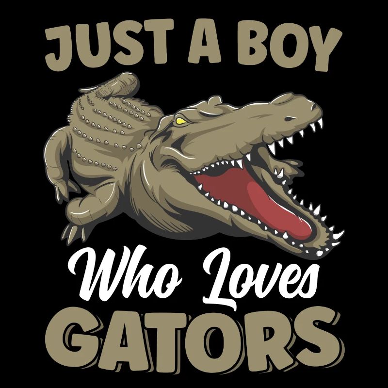 Just A Boy Who Loves Alligators Reptile Alligator