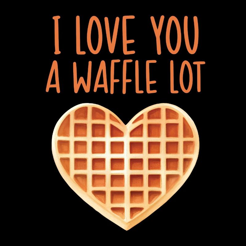 Ich liebe dich eine Waffel Menge