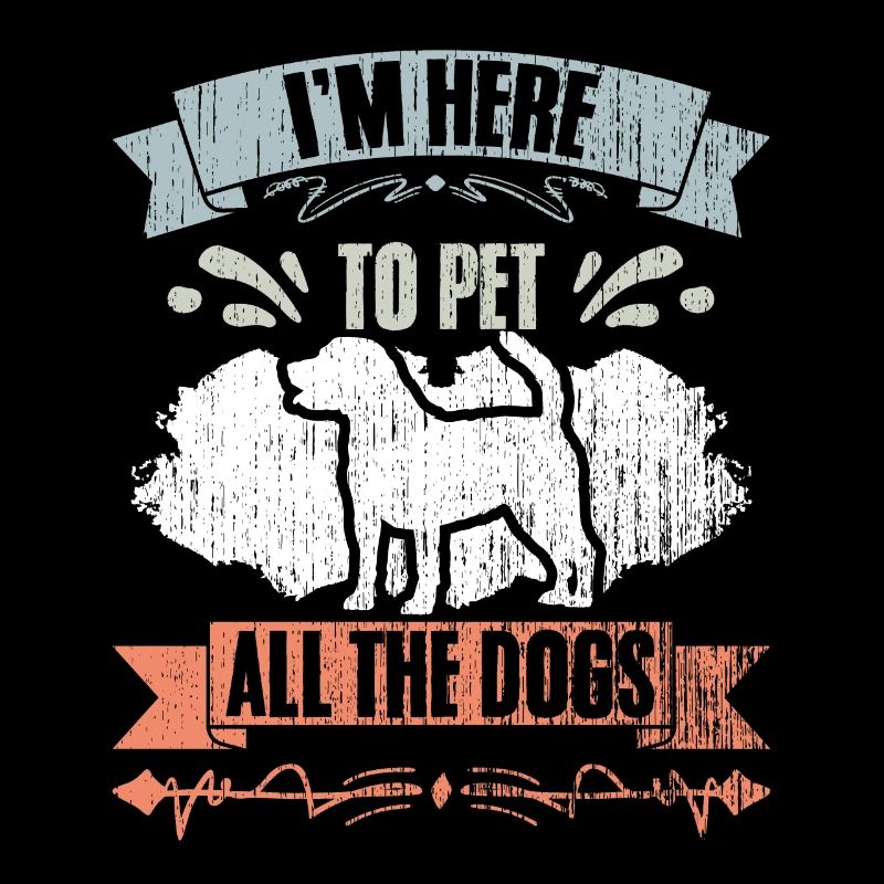I'm Here To Pet All The Cats Retro Cat Sitting A