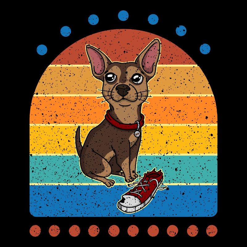 Sneaker Chihuahua Retro Dog