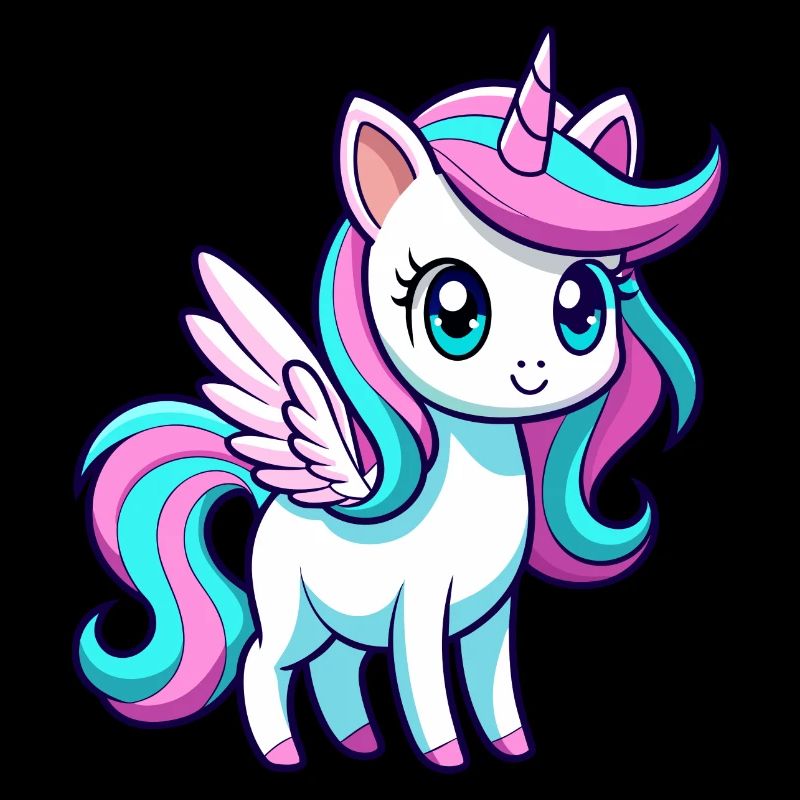 Licorne arc-en-ciel mignonne