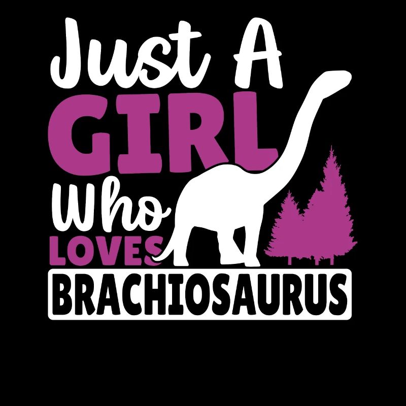 Nur ein Mädchen, das Brachiosaurus liebt