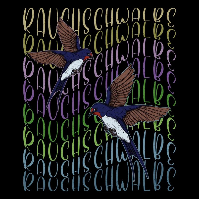 Rauchschwalbe Retro Österreich Vogel