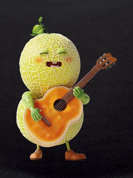 Honeydew Melon Guitar