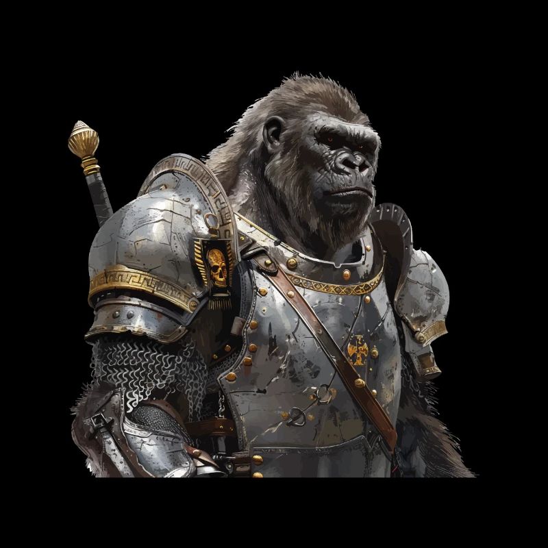 Gorilla Ritter Mittelalter