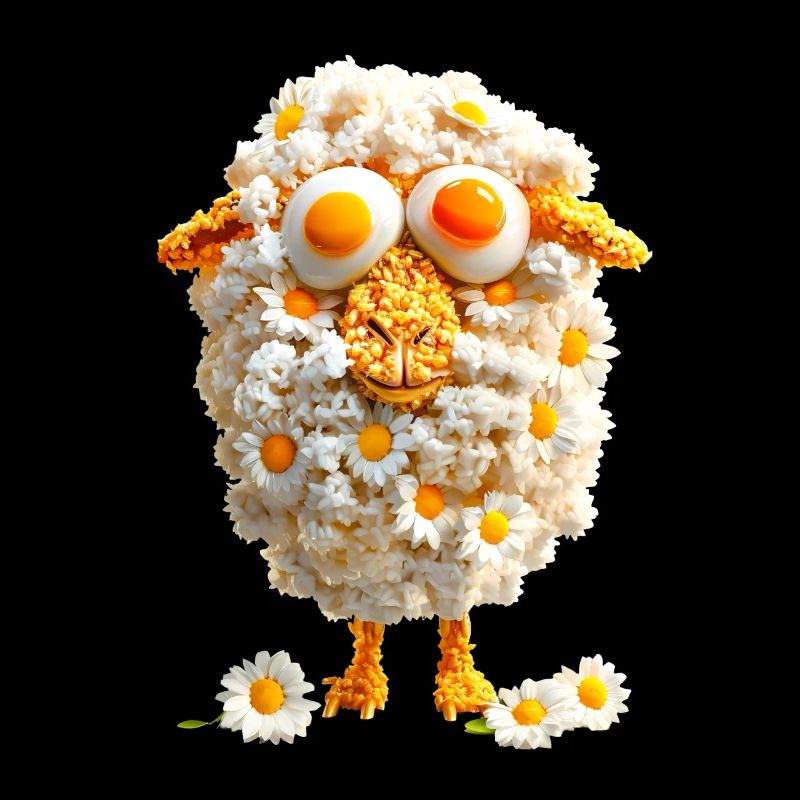 Riz frit de mouton