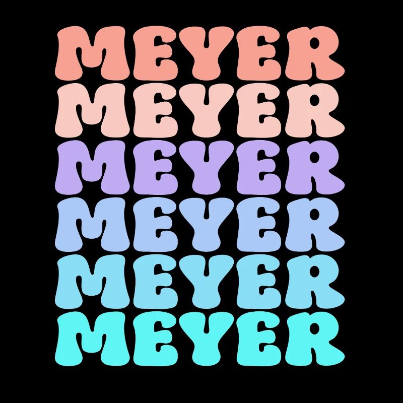 Nom de famille Meyer Retro