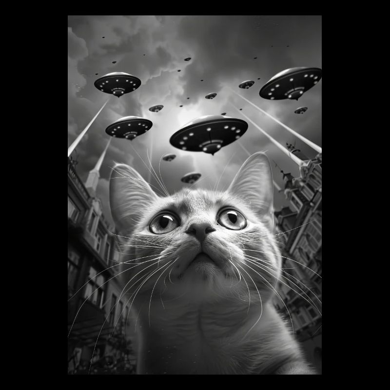 Chat selfie OVNI